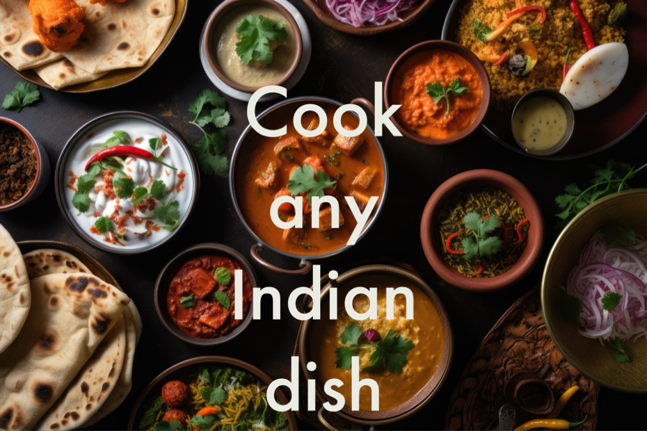 Image showing assortment of Indian dishes